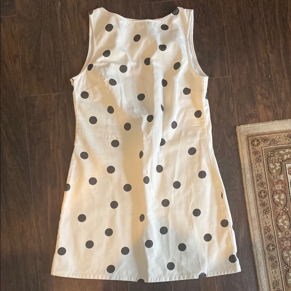 ASOS White and Black Polka Dot Dress